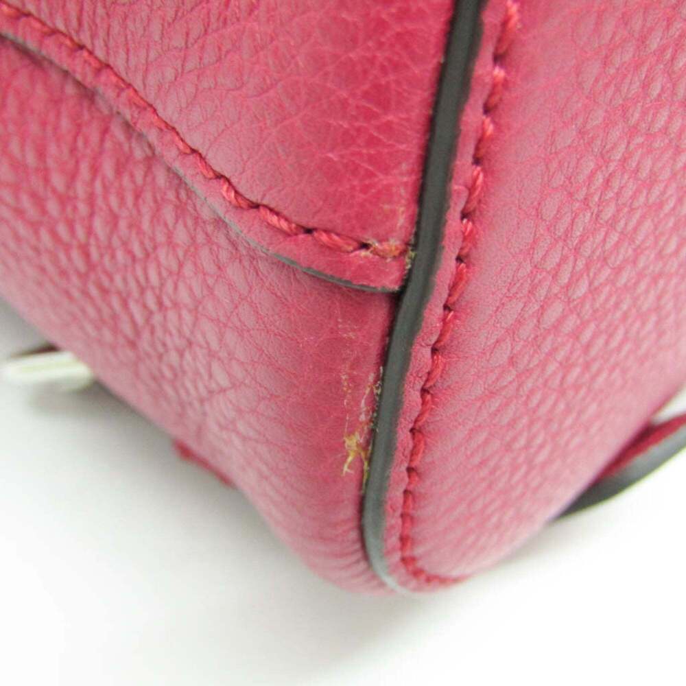 GUCCI Authentic Pink Leather Bamboo Backpack - Picture 6 of 16